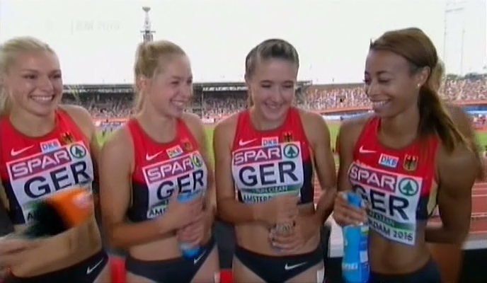 Em Live Zdf Dafne Schippers und Lisa Mayer (u.a.) bei der
