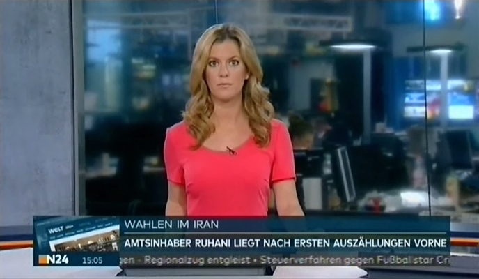Stephanie Rahn mit den Nachrichten bei N24 am 20.05.2017 kleine