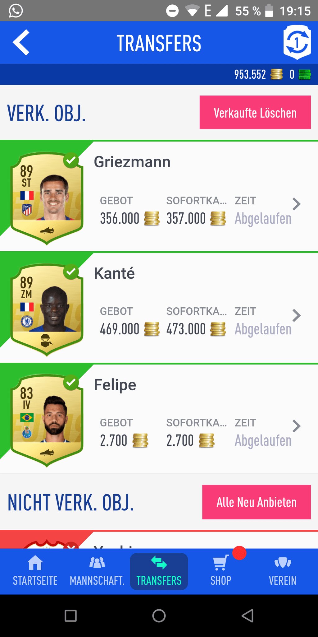 ÜV Spieler überteuert verkaufen Seite 159 — FIFA Forums