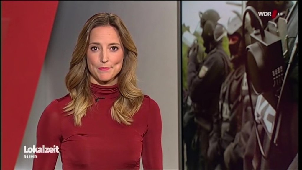 Anna Fleischhauer bei der ‘Lokalzeit Ruhr‘ im WDR am 29.11.2018 kleine Fernsehseite der