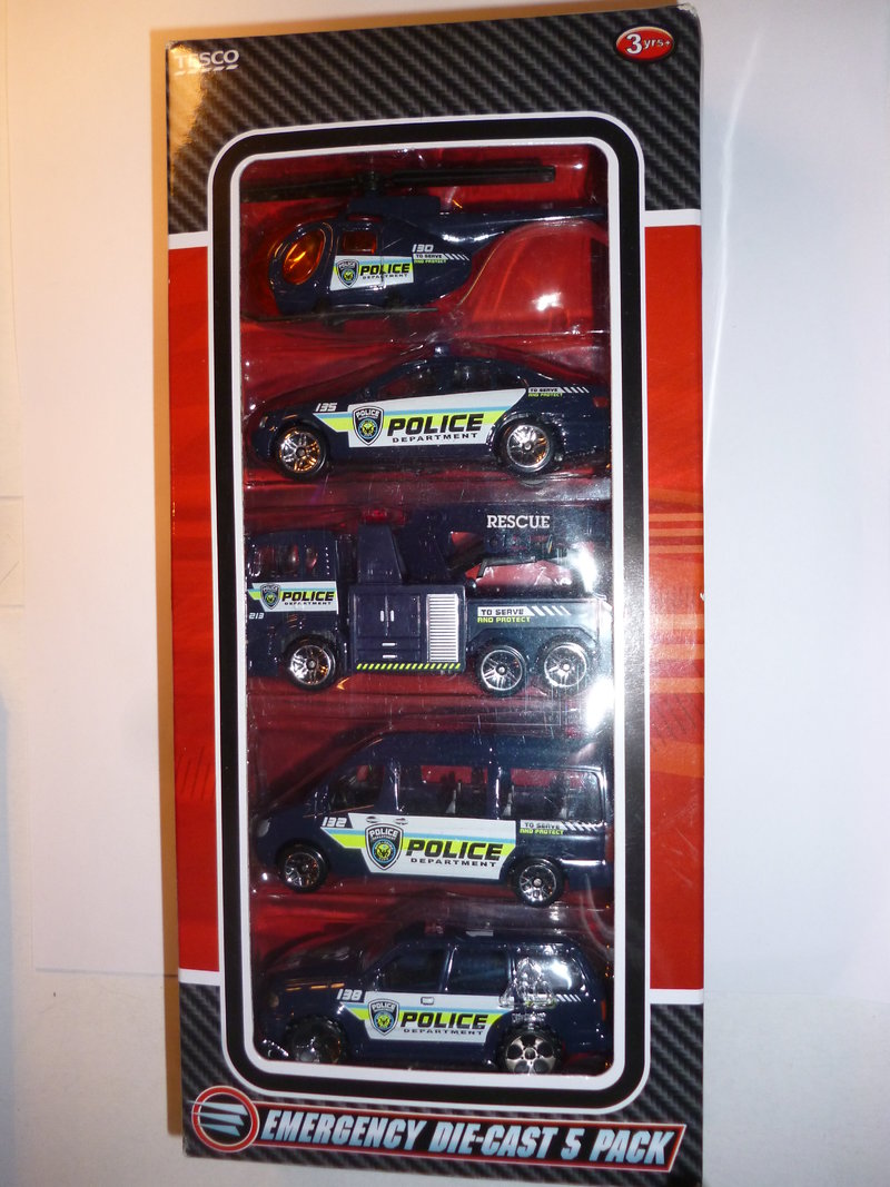 Realtoy TESCO PoliceDepartmentSet + Mercedes 207D Swifty's Garage