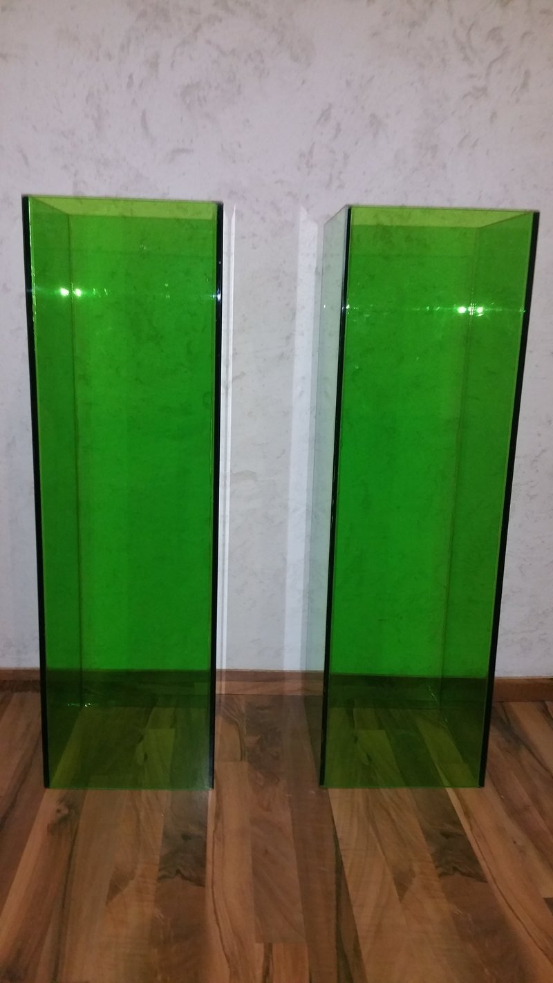 Acrylglas Plexiglas Säule 70`s Regal Postament grün 90 cm