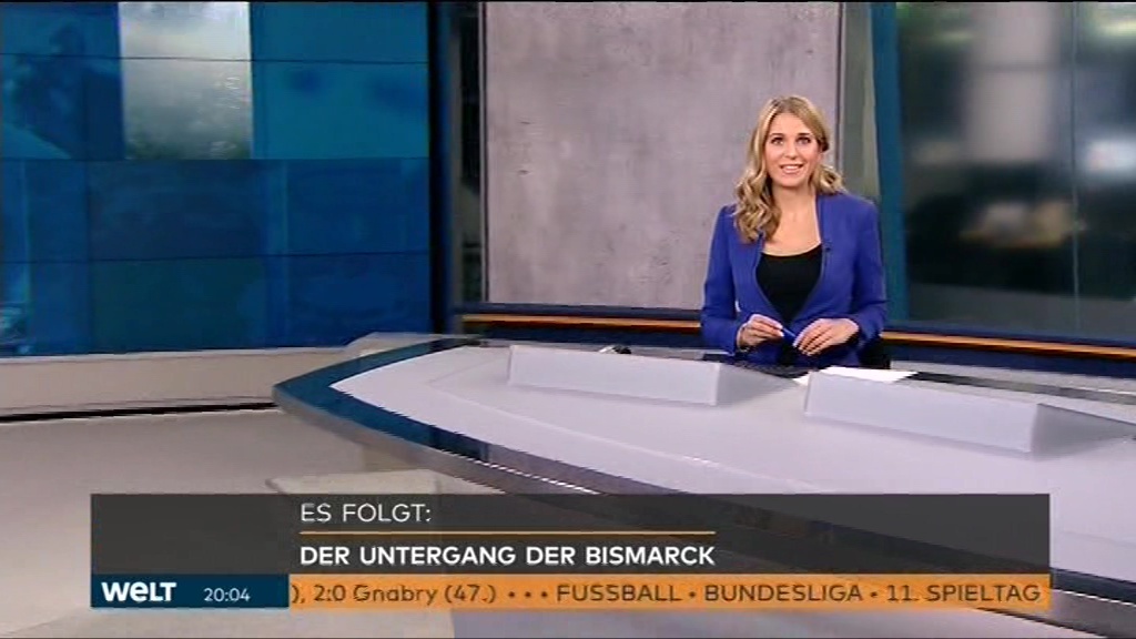FannyFee Werther mit den Nachrichten bei Welt am 09.11.2019 kleine Fernsehseite der zweite