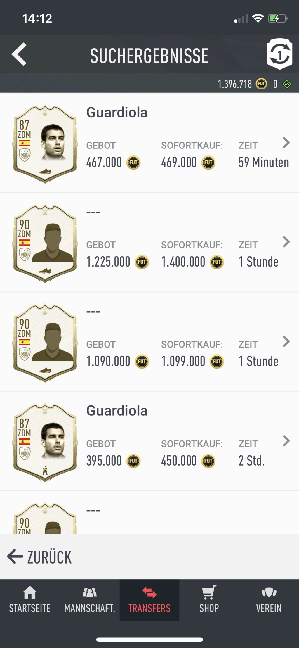 FIFA 20 Ultimate Team Vorabstart für WebApp und BegleitApp Seite