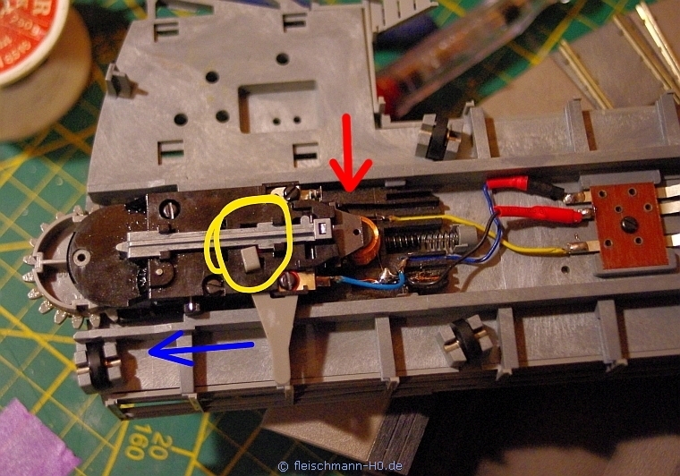 [Gelöst] Fleischmann Drehscheibe 6052 / 6152 GetriebeEinheit klemmt