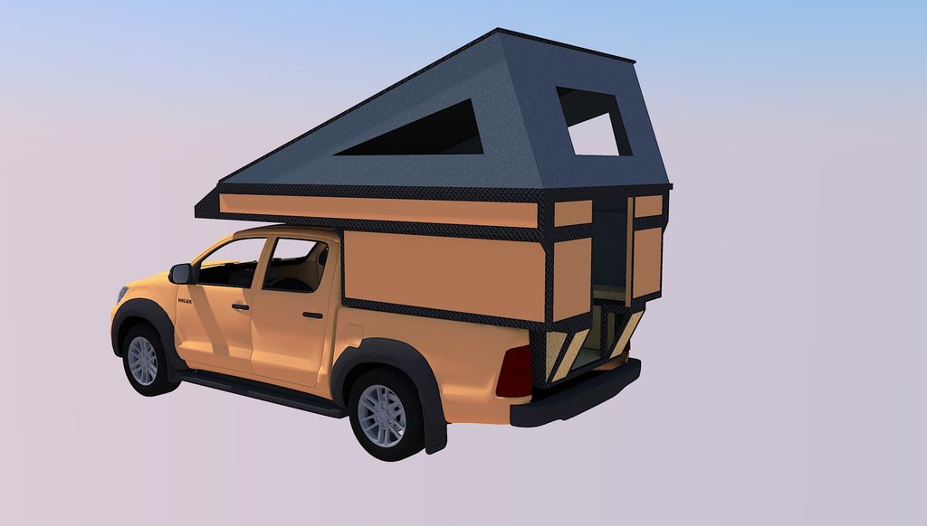 • Eigenbau Wohnkabine Hilux DoubleCab