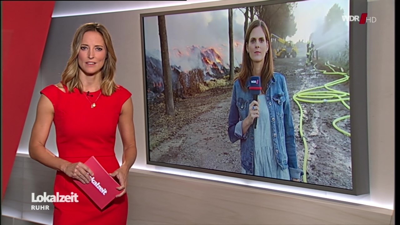 Anna Fleischhauer bei der ‘Lokalzeit Ruhr‘ im WDR am 17.08.2020 kleine Fernsehseite der
