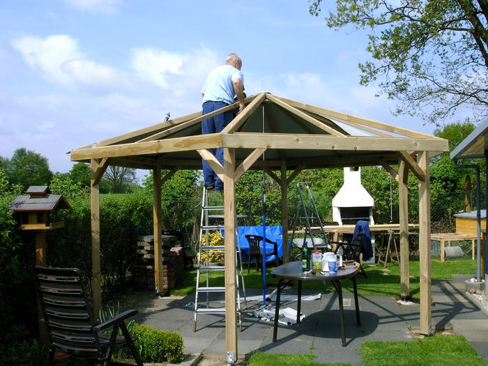 Bilder Eurer Holzpavillons Dauercamping Spezial Wohnwagen Forum De