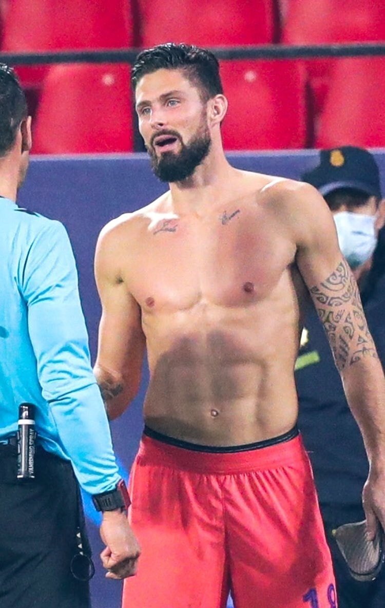 Footballers in underwear: OLIVIER GIROUD