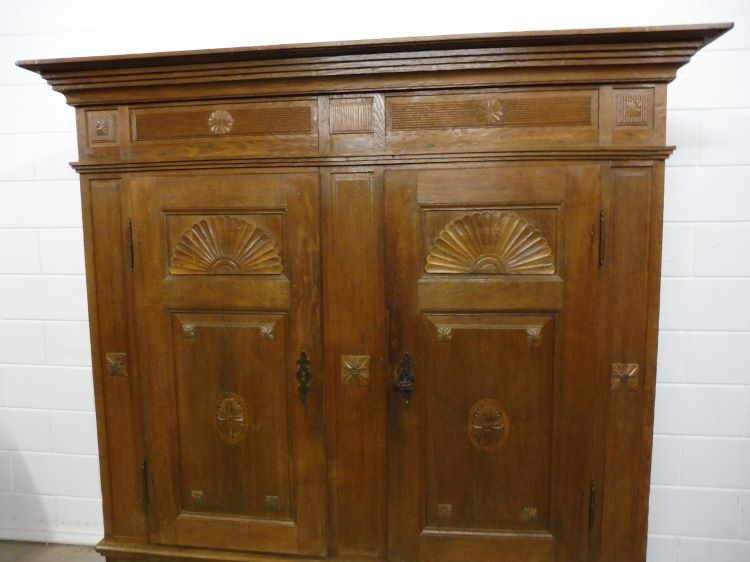 Antiker Schrank Kleiderschrank Vorratschrank aus Eiche um 1860 eBay
