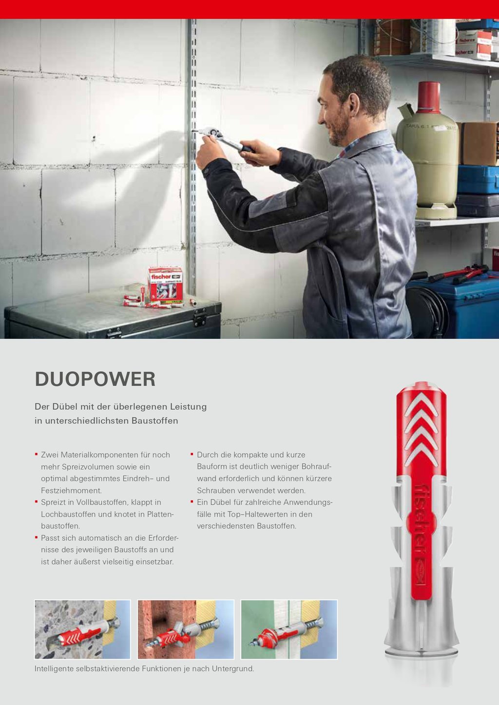 Fischer DuoPower Dübel Sortiment inkl. Box + Schrauben mit Tx 399