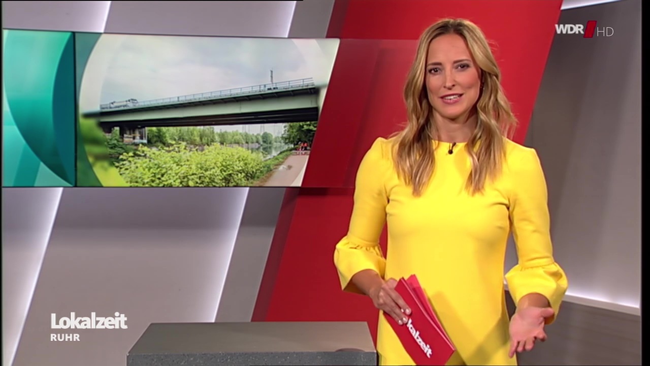 Anna Fleischhauer bei der ‘Lokalzeit Ruhr‘ im WDR am 25.06.2021 kleine Fernsehseite der