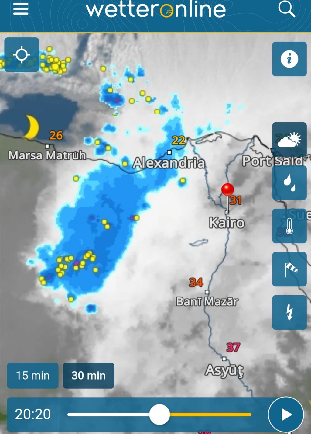 Wetterzentrale Forum Wetter weltweit 01.06.23 Volltreffer Alexandria