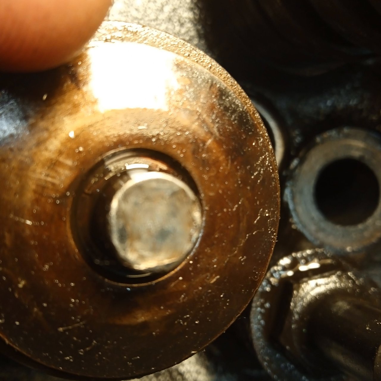 Valve tip wear after cam and springs upgrade