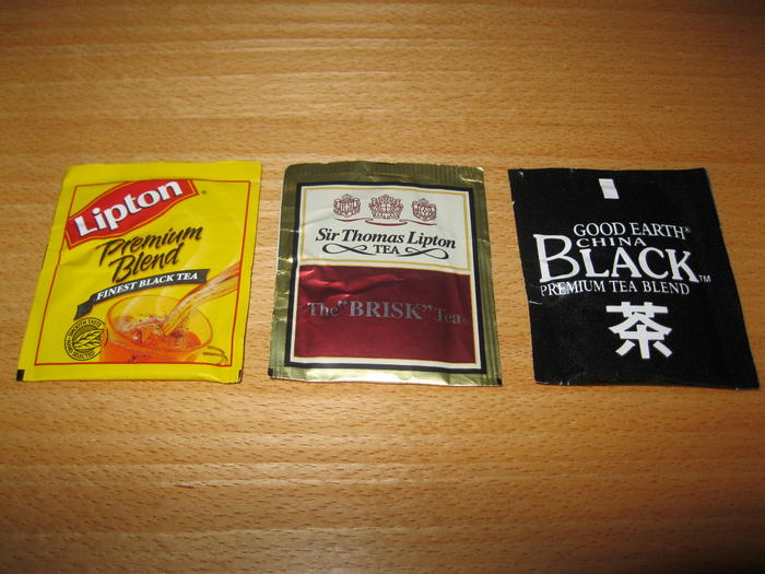 Different types of MRE Accessory Packet TEA BAGS