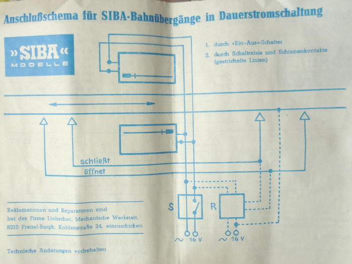 DDR H0 Zubehör aller Hersteller » ? zu Siba TTBahnübergang