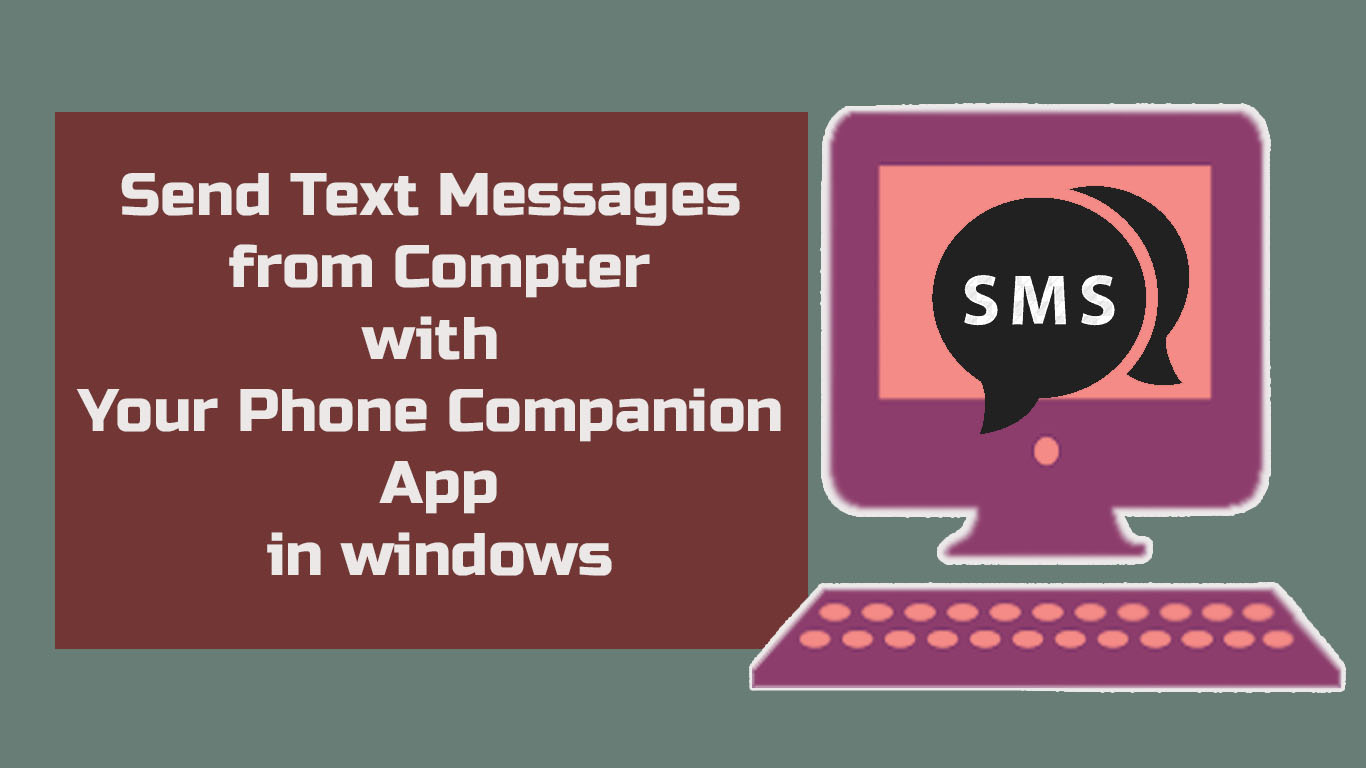 Send Text Messages from Computer with Your App Companion UPaae