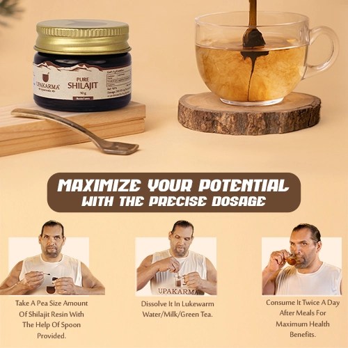 Upakarma Ayurveda Pure Shilajit Resin 10g Boost strength & stamina