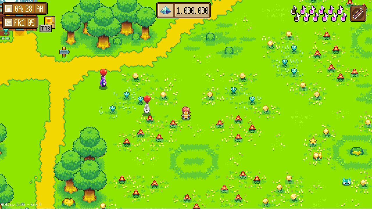 Alchemic Cutie RPG mágico de agricultura muito parecido com Stardew