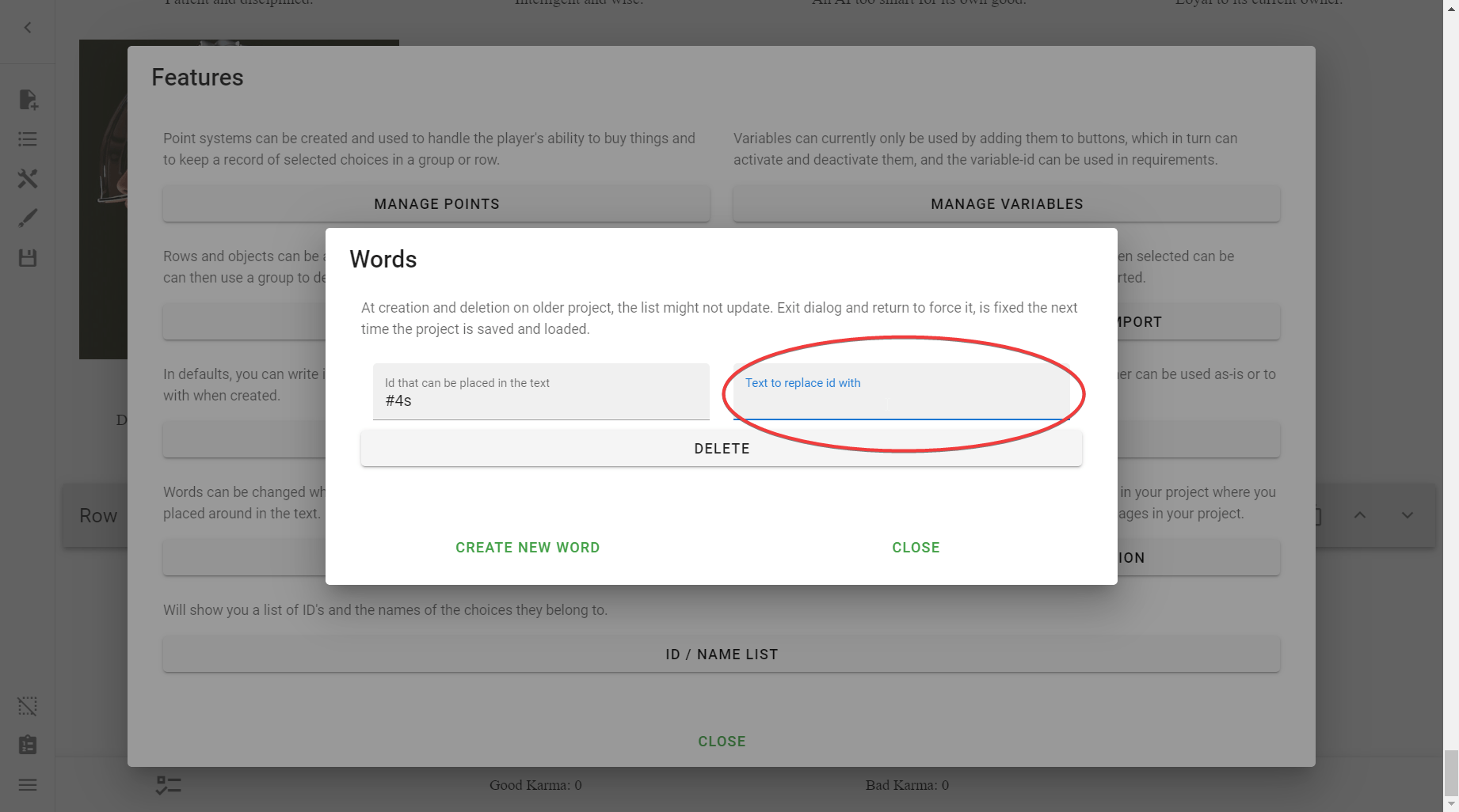 Words Interactive CYOA Creator Tutorial