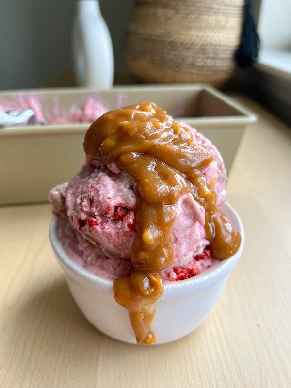 Vegan Strawberry Cheesecake Ice Cream Recipe