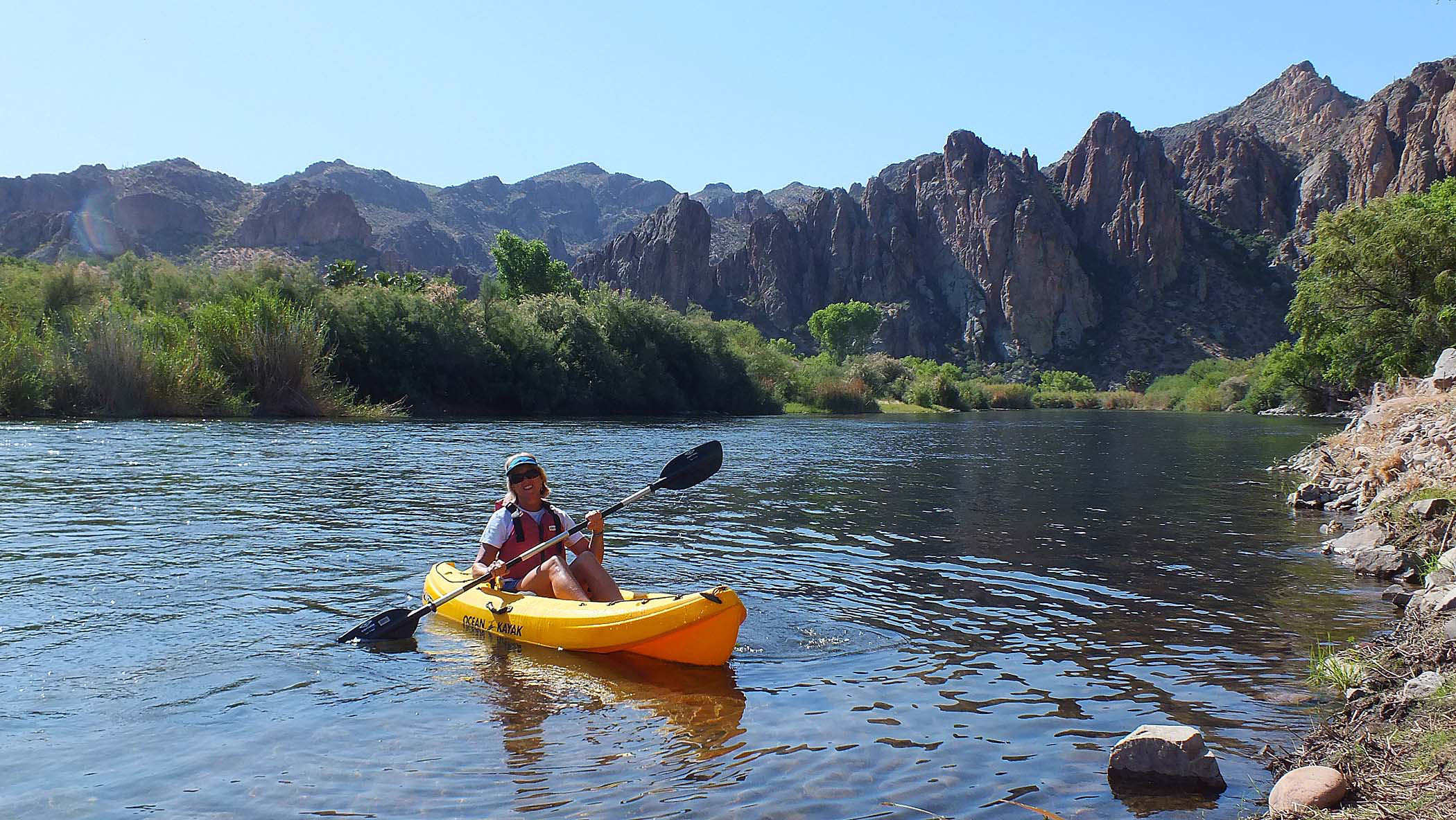 Scenic Wildlife Habitat Enhances Salt River Kayaking