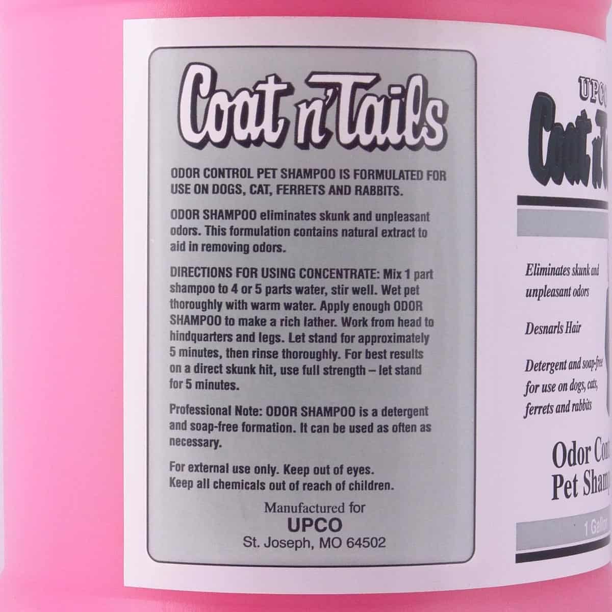 UPCO's Coat N' Tails Odor Control Shampoo Gallon UPCO