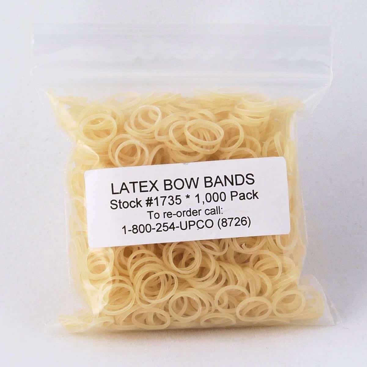 Latex Rubber Bands Pkg of 1000 UPCO Pet Supplies