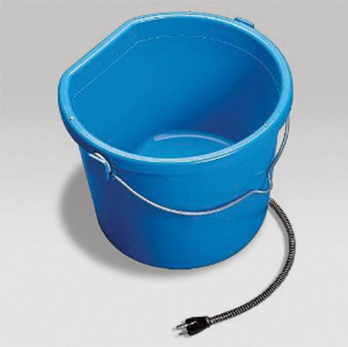 5 Gallon Heated Flat Back Bucket UPCO Pet Supplies
