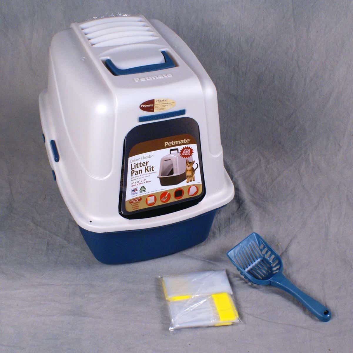 Petmate DELUXE HOODED LITTER PAN 18.9"L x 15"W x 16.9"H Large (for