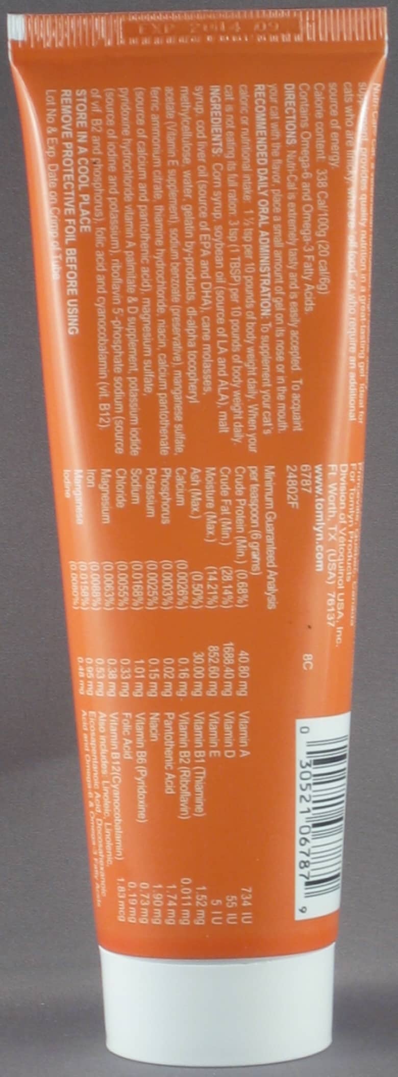 Nutrical Paste by Tomlyn 4 1/4 oz. for Cats&Kittens UPCO Pet Supplies
