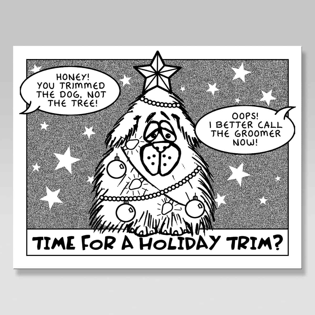 Grooming Reminder Cards Package of 100 Holiday Trim UPCO® Pet