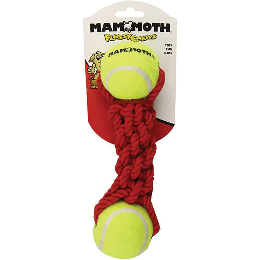 Braided Bone Large With Tennis Balls UPCO Pet Supplies