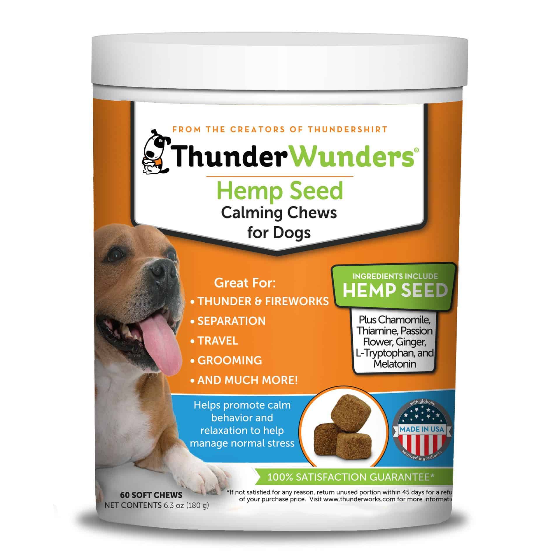 ThunderWunders for Dogs Hemp Calming Chews UPCO Pet Supplies