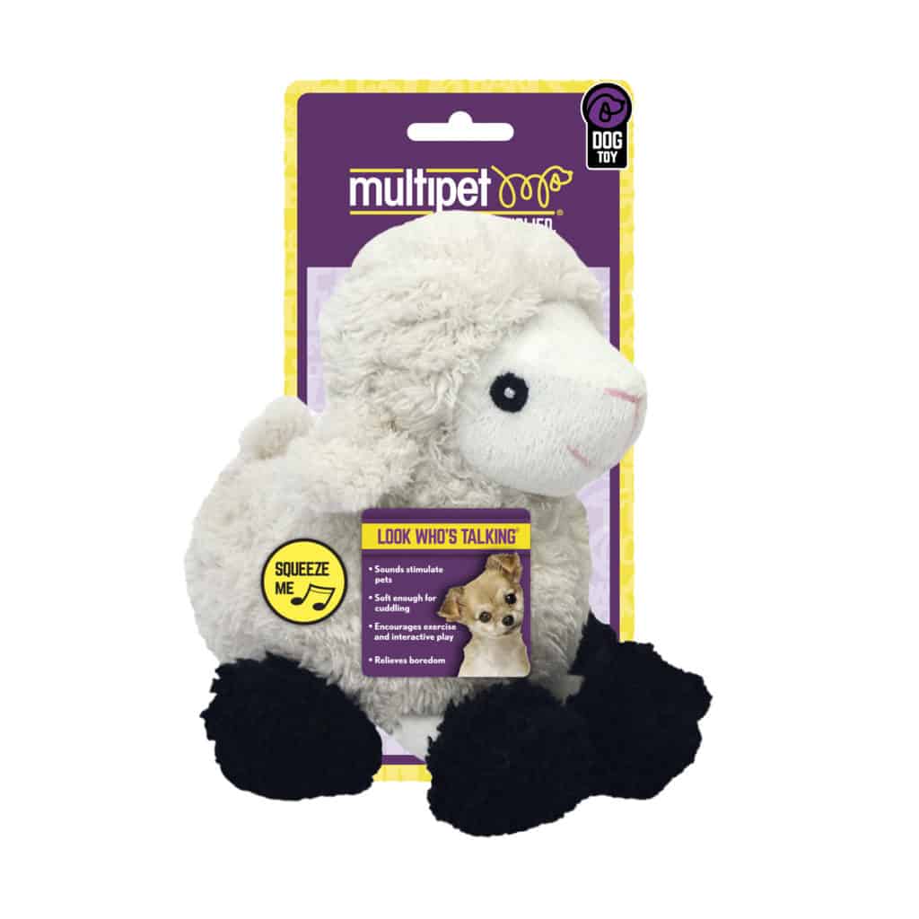 Multipet Look Who's Talking Sheep Dog Toy UPCO
