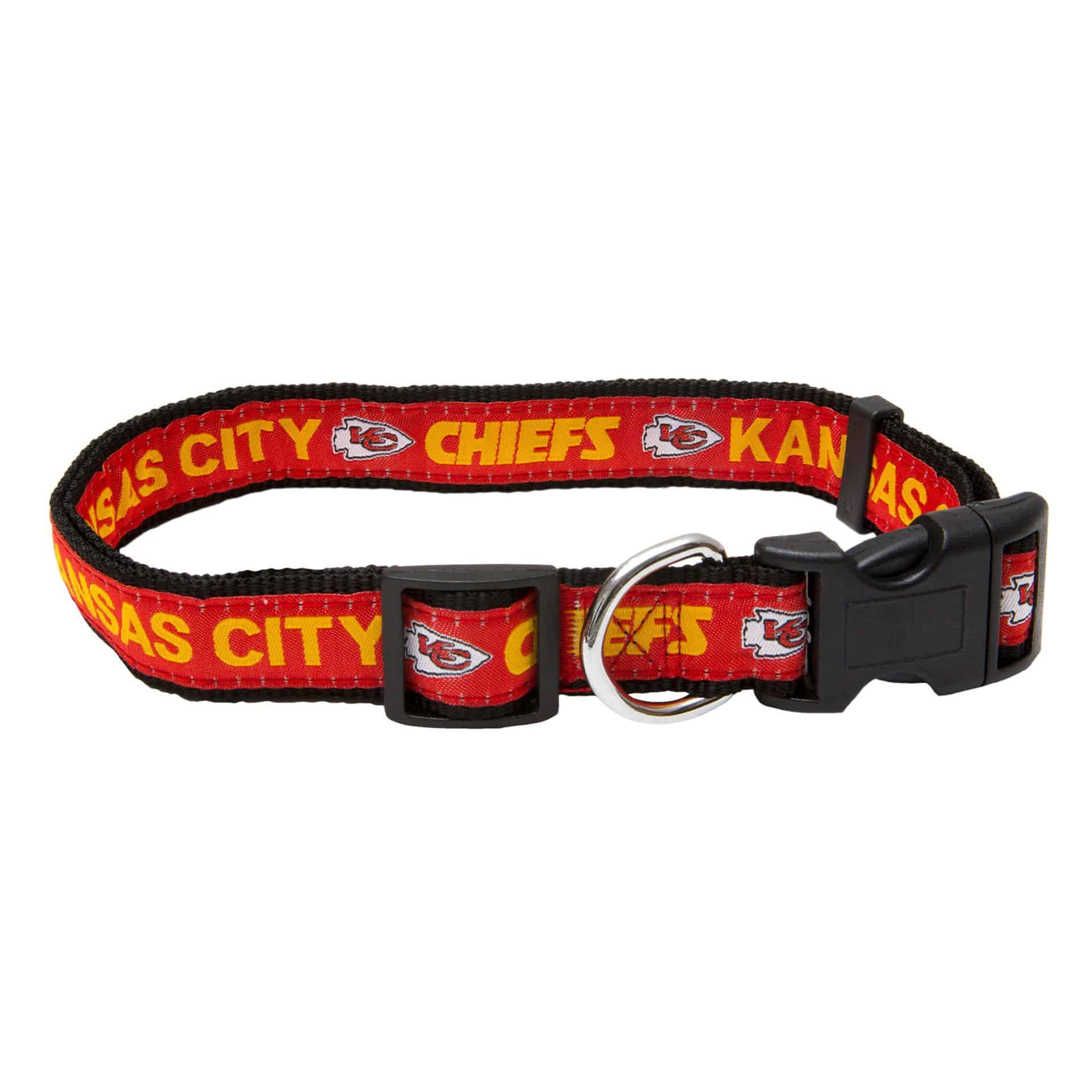 NFL Kansas City Chiefs Dog Collar UPCO Pet Supplies