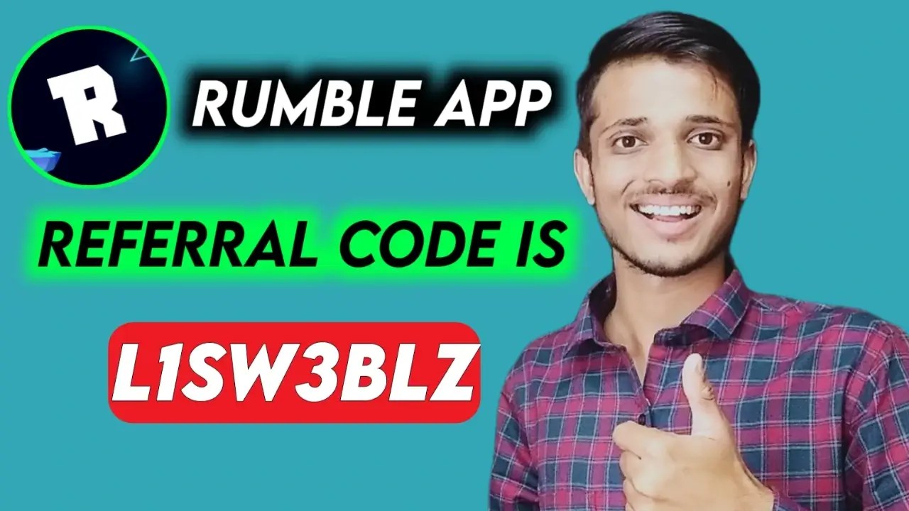 Rumble App Referral Code L1SW3BLZ Amazon, Flipkart, Google Play Gift