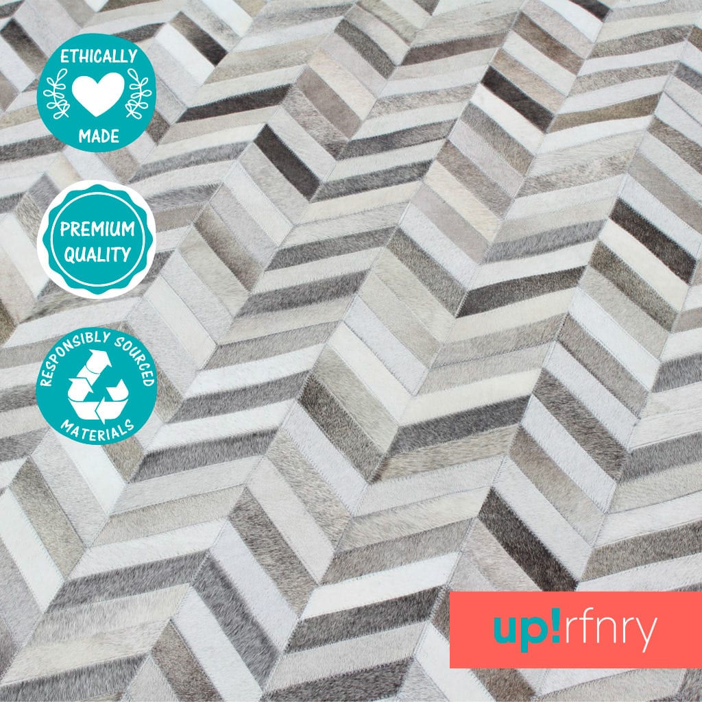 Circular Chevron Rug Upcycle Refinery Free Worldwide Shipping
