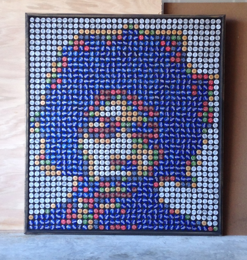 Bottle Cap Portraits Upcycle That