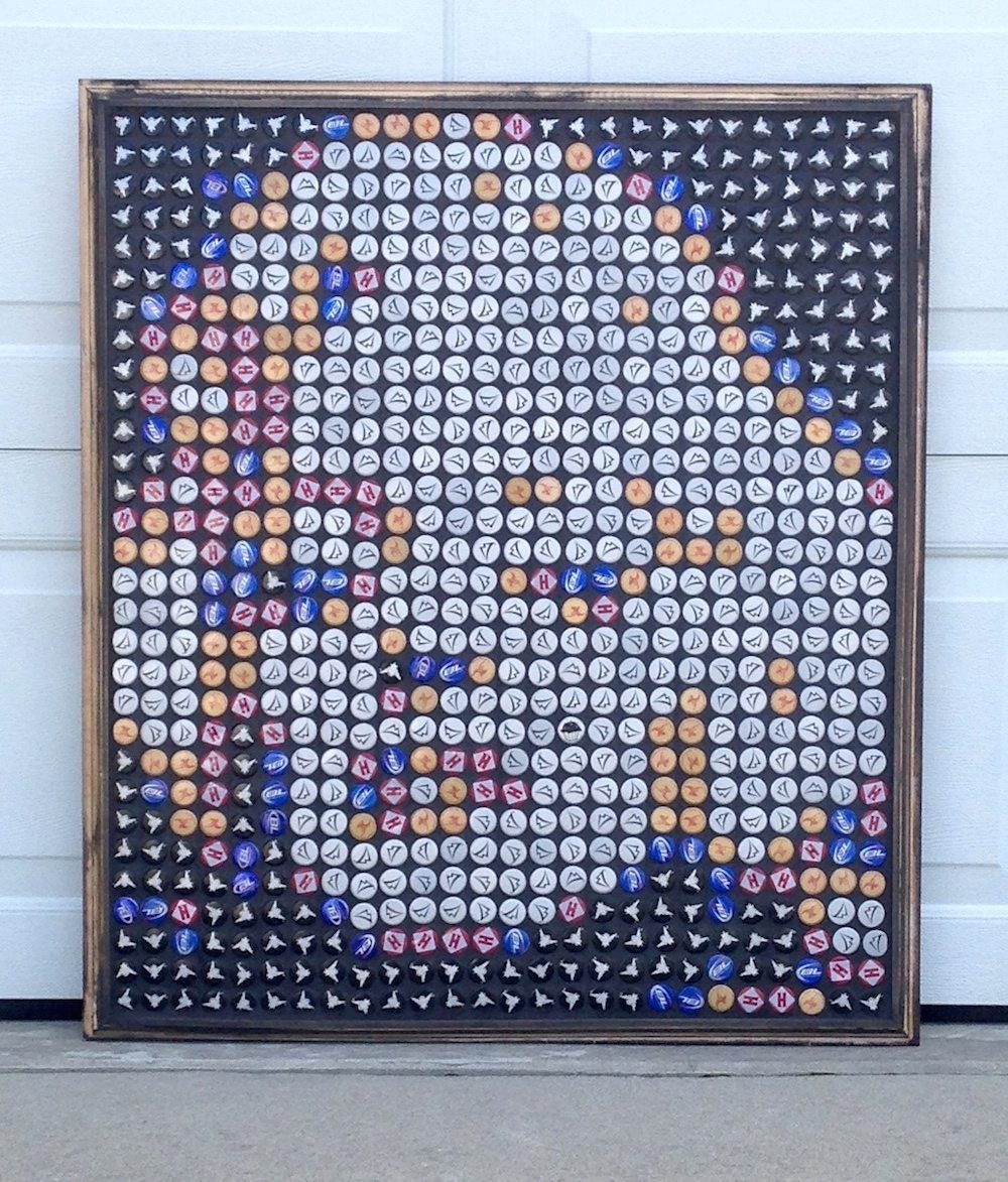 Bottle Cap Portraits Upcycle That