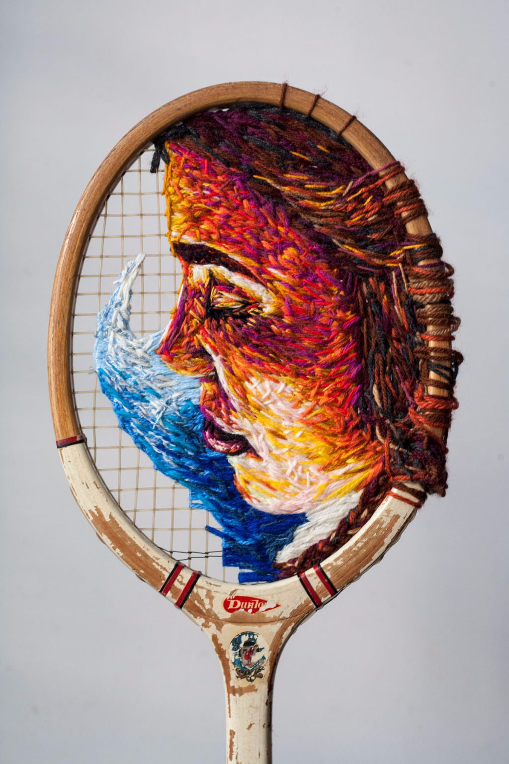 Tennis Racket Art Upcycle That