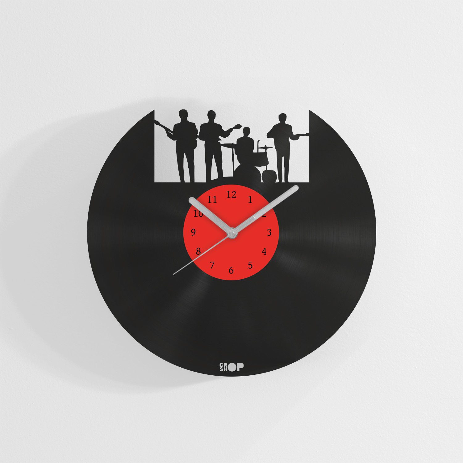 The Beatles wall clock from upcycled vinyl record (LP) Upcycle That