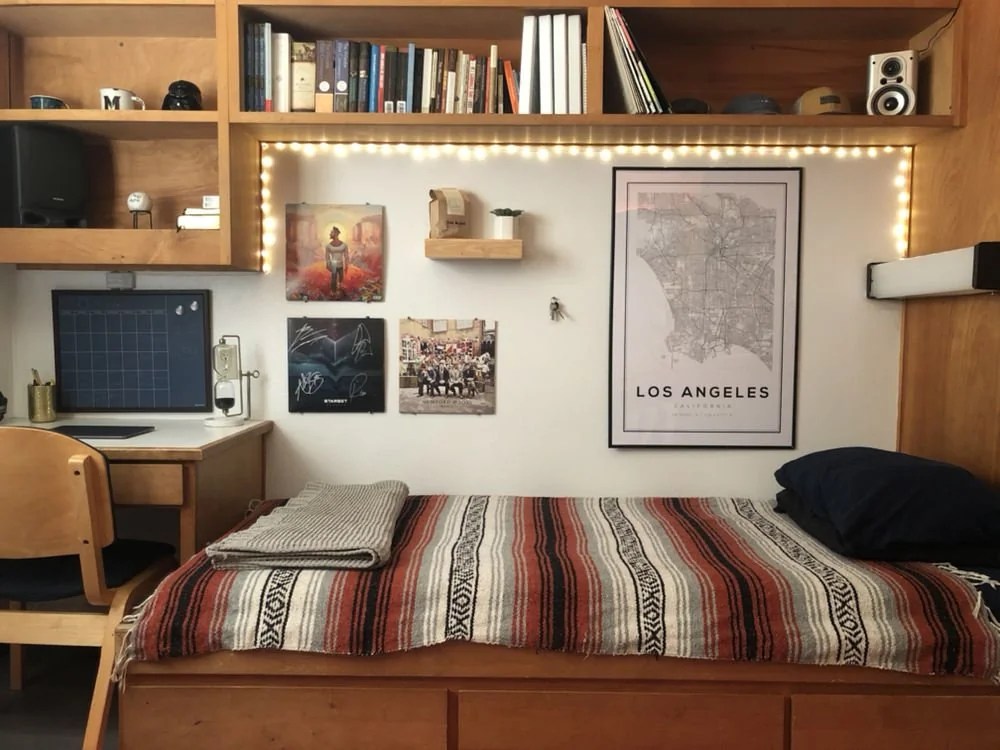 Guys' Dorm Room Decor Tech and Comfort Combined Upcycle That