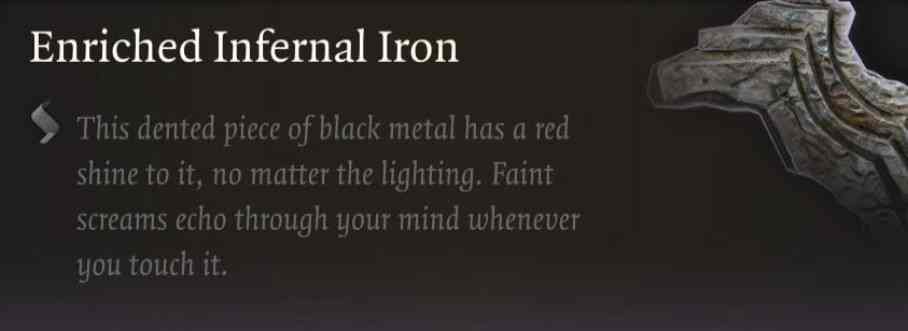 Enriched Infernal Iron BG3 Guide: Location & Rare Material