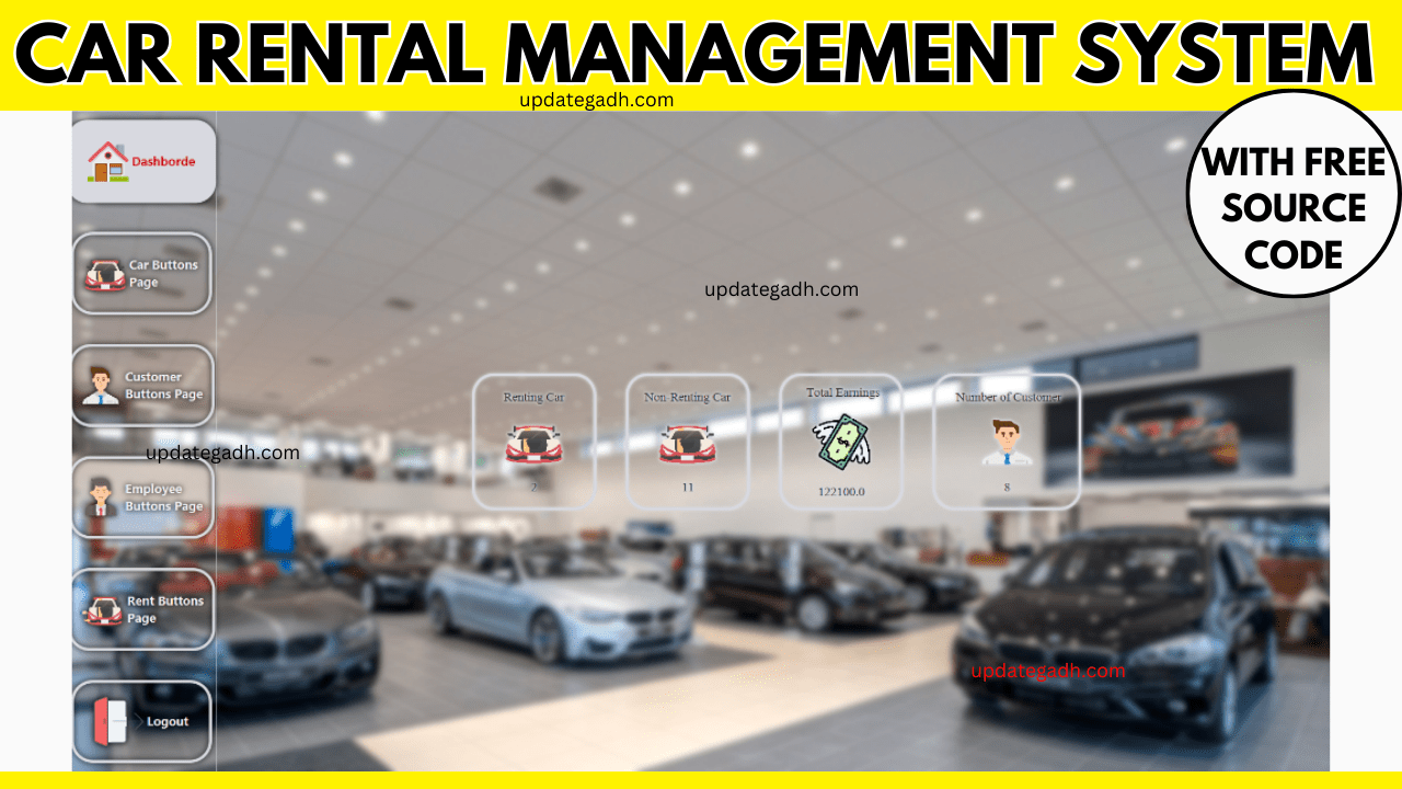 Car Rental Management System In Java With Free Source Code