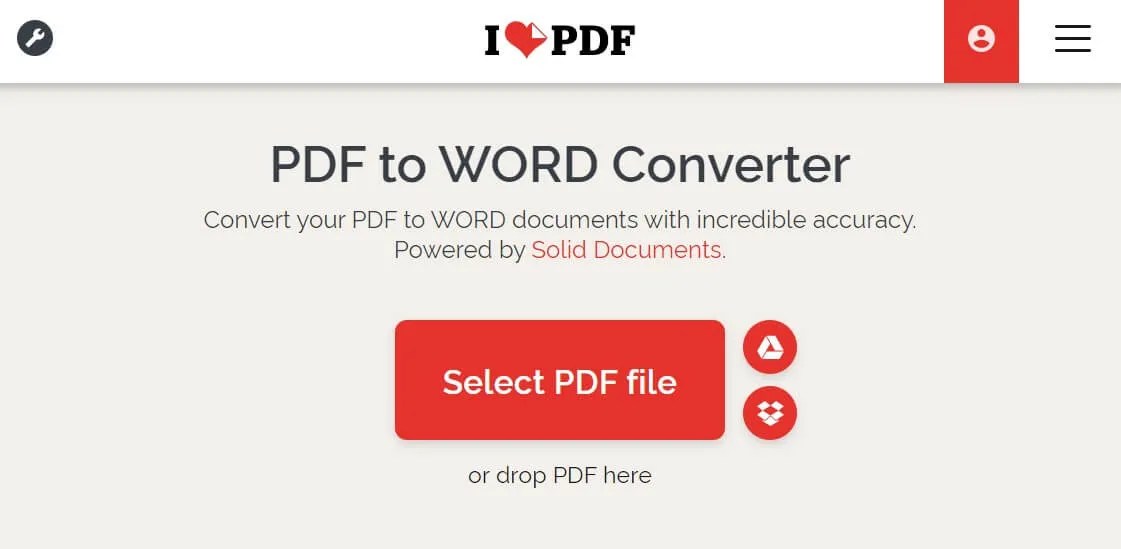 Cómo usar iLovePDF convertir PDF a Word online gratis UPDF
