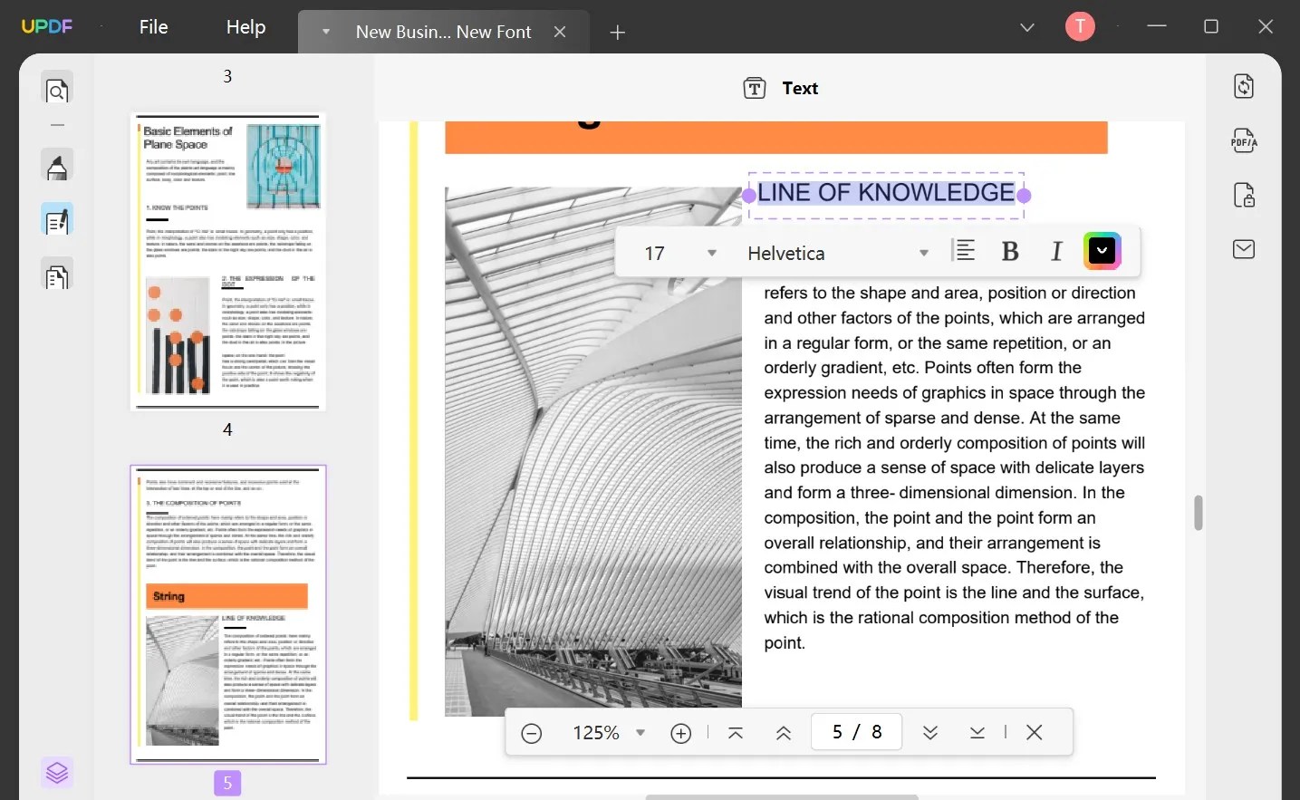 Edit Text with UPDF for Windows User Guide