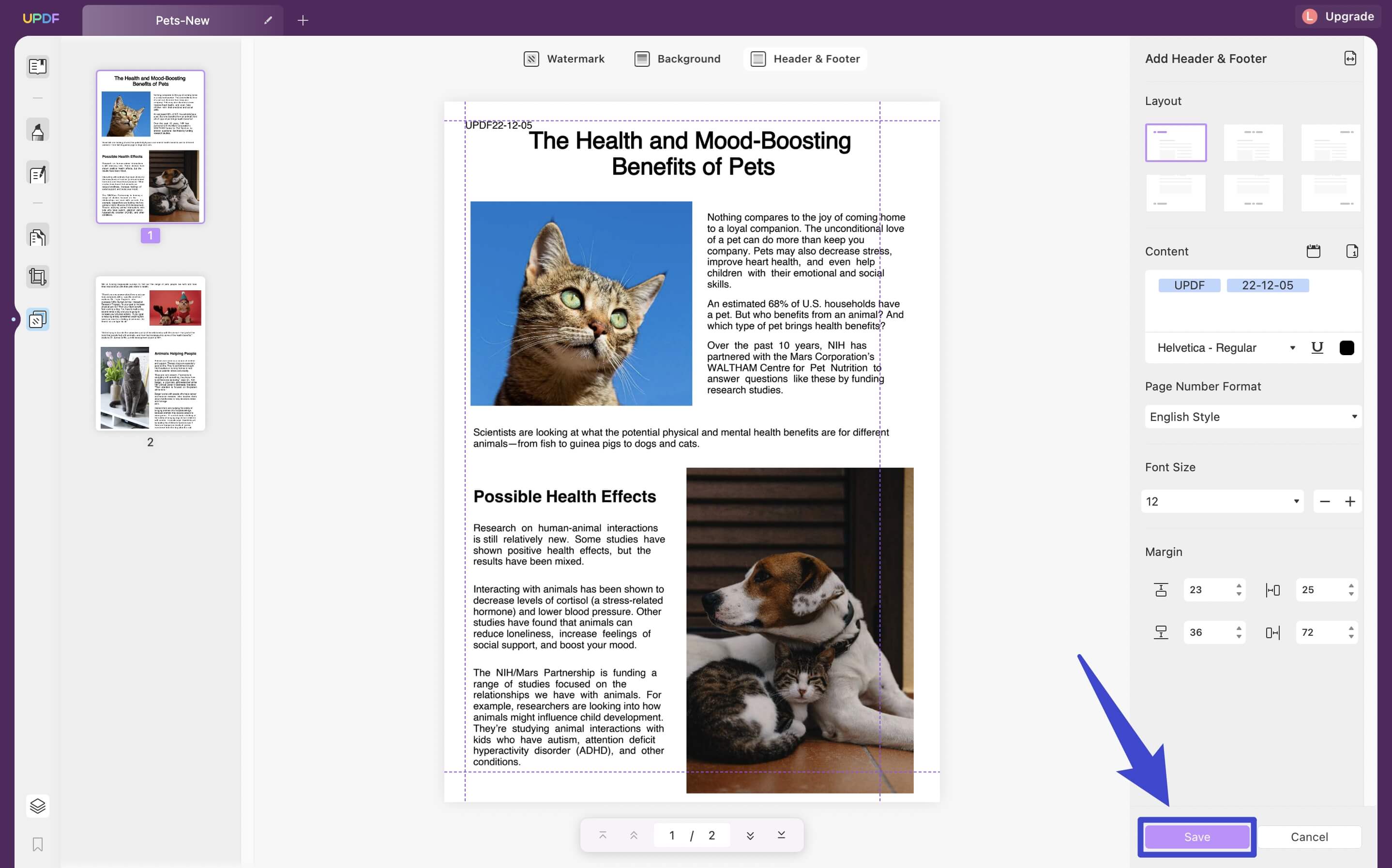 How to Add Header and Footer on Mac User Guide