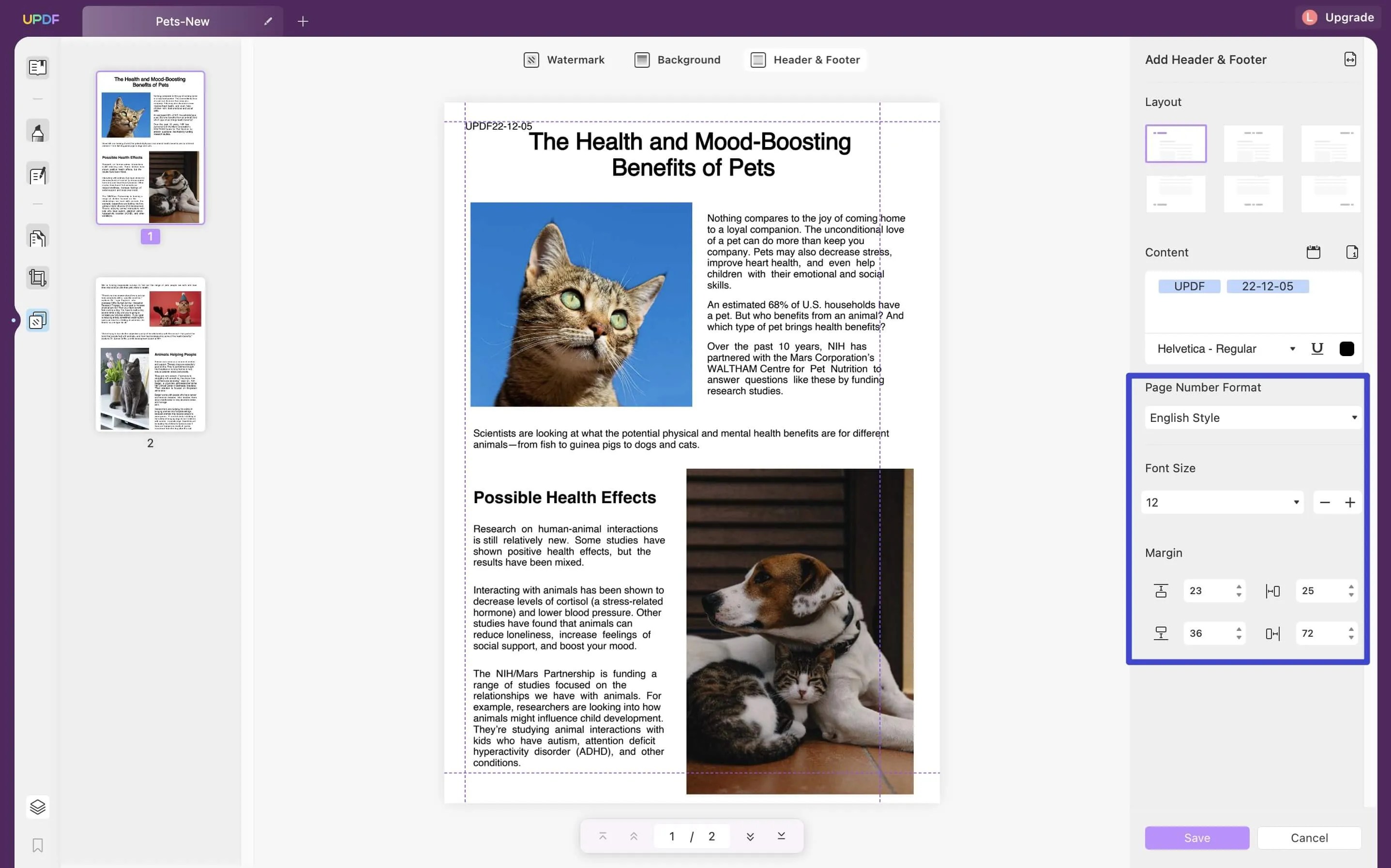 How to Add Header and Footer on Mac User Guide
