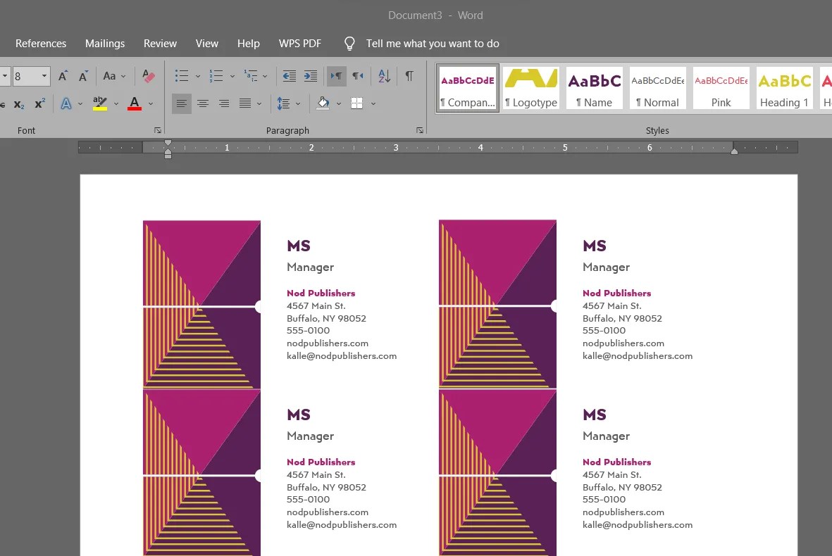 Easy Guide on How to Make Business Cards in Word UPDF